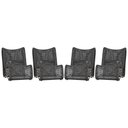 Ver imagem 1 de 4 Poltronas Texas em Alumínio Fendi Corda Náutica Trama Preto