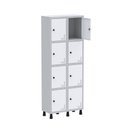 Ver imagem 4 de Roupeiro Aço Linha Light 8 Portas - GR302-8 Cinza-Branco