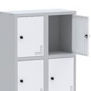 Ver imagem 6 de Roupeiro Aço Linha Light 8 Portas - GR302-8 Cinza-Branco