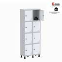 Ver imagem 5 de Roupeiro Aço Linha Light 8 Portas - GR302-8 Cinza-Branco