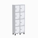 Ver imagem 1 de Roupeiro Aço Linha Light 8 Portas - GR302-8 Cinza-Branco
