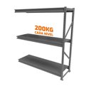 Ver imagem 2 de Mini Porta Pallet Slim Continuação 1,80x0,60x2m Estante para Armazenagem com Plano