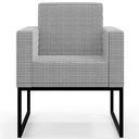 Ver imagem 6 de Kit 02 Poltronas Decorativas Sala Base fixa Metal Helô L02 Pied Poule - Lyam Decor