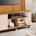 Ver mais imagens de Painel TV 70" Home Theater Avelyn com Rodizio Cromados e Porta Deslizante H01- D'Rossi