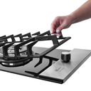 Ver mais imagens de Cooktop a Gás 1 Boca Tripla Chama Platinium com Trempe de Ferro Fundido Mesa Vidro Bivolt Fischer
