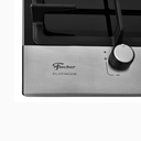 Ver imagem 3 de Cooktop a Gás 1 Boca Tripla Chama Platinium com Trempe de Ferro Fundido Mesa Vidro Bivolt Fischer