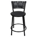 Ver imagem 3 de Banquetas Baixa para Cozinha Hawai Preto 2un Assento Preto