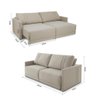 Sofá Patmos 4 Lugares 230cm retrátil e Reclinável  - 2
