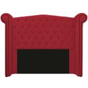 Ver imagem 2 de Kit Cabeceira 195 cm Suede + Calçadeira Madrid Vermelho