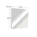 Ver imagem 4 de Espelheira de Banheiro Nature Estilare 75cm - Branco