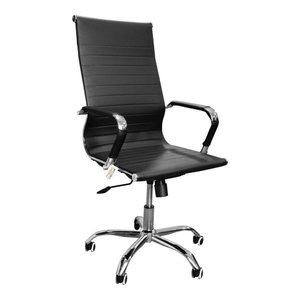 Cadeira Escritório Presidente Giratória Esteira Eames Preto