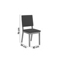 Ver imagem 2 de Kit 6 Cadeiras Sala Jantar Talia 6 Un Cedro Suede Creme