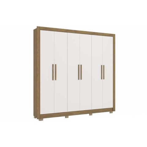 Guarda Roupa 6 Portas 2g Pés CB02M569 Kappesberg Nog