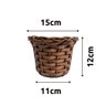 Arranjo De Girassol Flor Artificial + Vaso Fibra Sintética Tamanho:Pequeno - 5