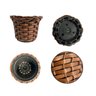 Arranjo De Girassol Flor Artificial + Vaso Fibra Sintética Tamanho:Pequeno - 6