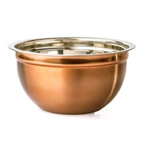 Tigela Bowl Multiuso 26 cm diâmetro Inox Bronze Rosé Attuale