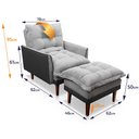 Ver imagem 4 de Poltrona Reclinável com Puff Catena - King House