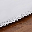 Ver imagem 2 de Saia de Cama Box Tamanho Solteiro Branca Ultrassônico 1,90m x 90cm x 28cm