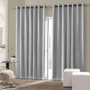 Ver imagem 1 de Cortina Blackout Sala/Quarto em Tecido 2,00 x1,80 Cinza Claro | Admirare