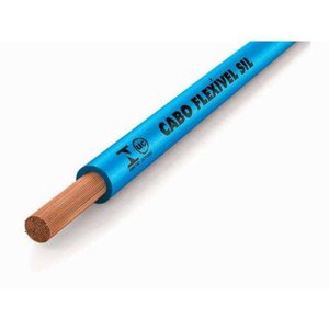 Cabo Flexível Sil 10mm 750V Rolo com 100m Azul