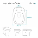 Ver imagem 5 de Assento Sanitario Poliester Monte Carlo Rosa Floral para vaso Deca
