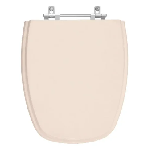 Assento Sanitario Poliester Monte Carlo Rosa Floral para vaso Deca