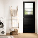 Ver imagem 2 de Porta de Giro Alumínio Preto 4V Fixo Maxx - 210x60 - Esquerda