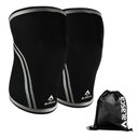 Ver imagem 1 de Par de Joelheira Ironbrace Alasca - Neoprene 7 Mm com Costura Ultra Reforçada:xgg/preto/unissex