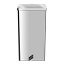 Ver imagem 1 de Lixeira Quadrada Pedal Aço Inox 15 Litros Ecobin
