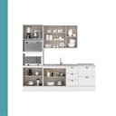 Ver imagem 6 de Armário de Cozinha Completa com Balcão Milla Grove Carraro Branco