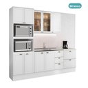 Ver imagem 3 de Armário de Cozinha Completa com Balcão Milla Grove Carraro Branco