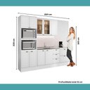 Ver imagem 7 de Armário de Cozinha Completa com Balcão Milla Grove Carraro Branco