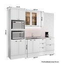 Ver imagem 5 de Armário de Cozinha Completa com Balcão Milla Grove Carraro Branco