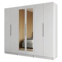 Ver imagem 2 de Guarda-roupa Modulado 240 Cm 6 Portas com Espelhos 6 Gavetas Branco Neo Madesa 04