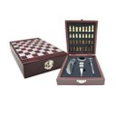 Ver imagem 1 de Kit de Acessorios para Vinho + Mini Jogo de Xadrez Luxo