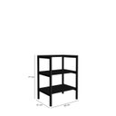 Ver imagem 2 de Estante Multiuso Slim Industrial em Aço e Mdf Preto