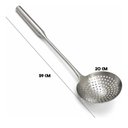 Ver imagem 5 de Escumadeira Grande de Inox Fritura Profissional 59x20cm Frg0244 Frigopro