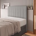 Ver imagem 7 de Cabeceira Cama Box Casal Queen Size Ivana 160cm Veludo Prata - Desk Design