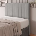 Ver imagem 2 de Cabeceira Cama Box Casal Queen Size Ivana 160cm Veludo Prata - Desk Design