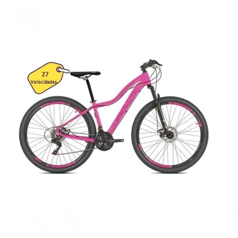 Bicicleta Aro 29 Absolute Hera Alumínio 27v Freio a Disco Mecânico Garfo com Suspensão - Preto