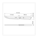 Ver imagem 4 de Conjunto de Facas para Churrasco Tramontina 5" em Aço Inox com Cabo Castanho Polywood 6 Peças