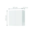 Ver imagem 3 de Armário Aéreo Aliex 02 Portas Branco