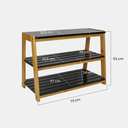 Ver imagem 2 de Banco Sapateira de Madeira Olinda Cor Mel