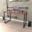 Ver imagem 5 de Mesa De Escritório Office 120cm Industrial Prisma C08 Nogal