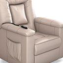 Ver imagem 5 de Poltrona do Papai Reclinável Elétrica Sintetico Porshe Matrix Cor:sintetico Bege