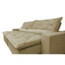 Ver imagem 4 de Sofá Lisboa 2,72M Retrátil e Reclinável com Molas No Assento Tecido Suede