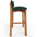 Ver imagem 6 de Kit 02 Banquetas Alta para Cozinha Sala de Jantar Bar Dara L02 Suede Verde Musgo - Lyam Decor
