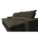 Ver imagem 4 de Sofá Lisboa 2,32M Retrátil e Reclinável com Molas No Assento Tecido Suede