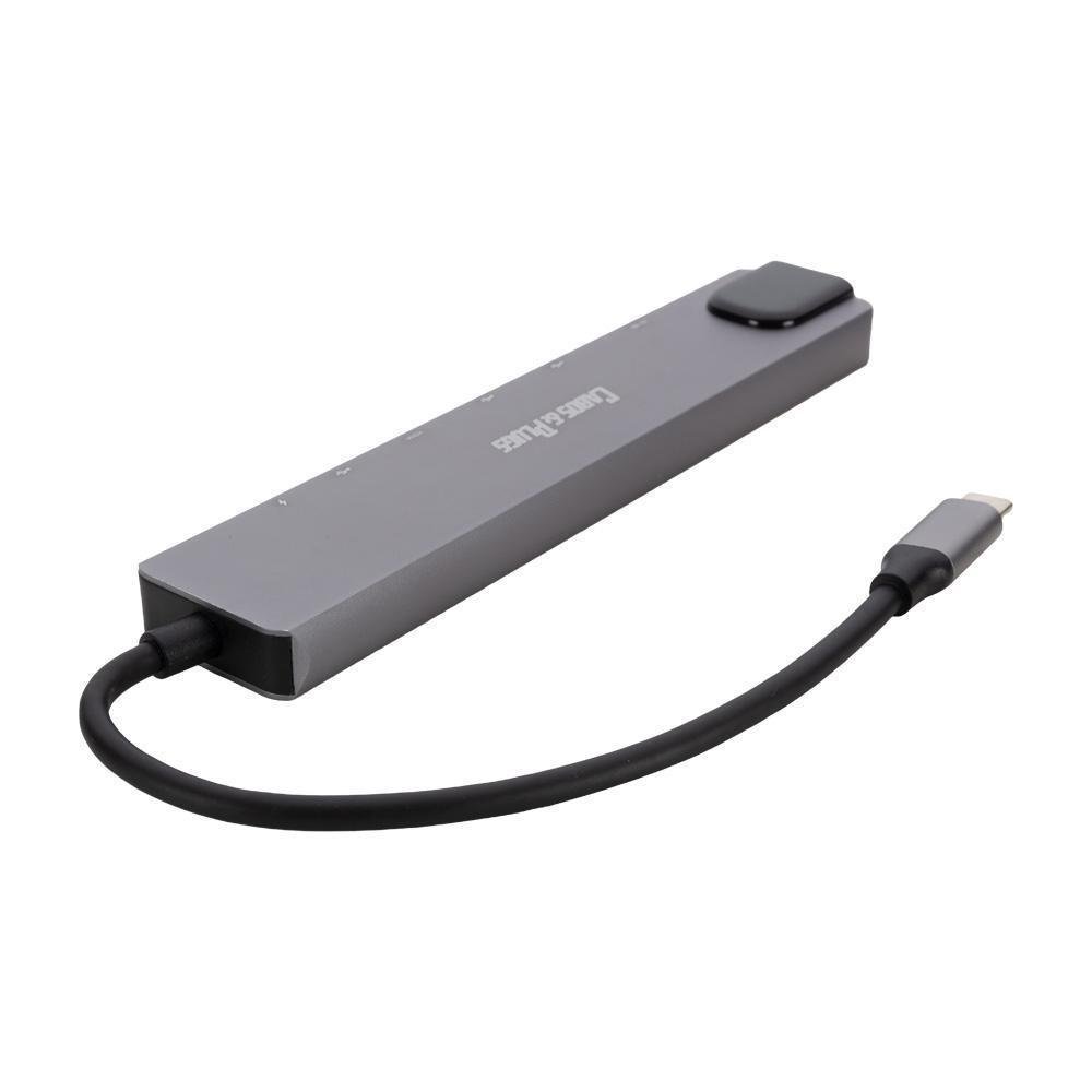 Hub Usb C Type C 8 Portas 4k Carregador 2 Usb-c 3.0 Rj45 Lan - 2