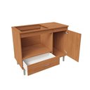 Ver imagem 2 de Kit Bancada Ilha para Cozinha + Balcão para Cooktop 1,05m 5 Bocas Turim Nature